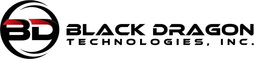 Black dragon technologies, inc logo.